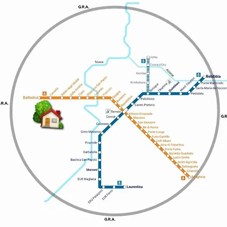 Casaterry Metroa-battistini-vaticano-termini Apartmán Řím